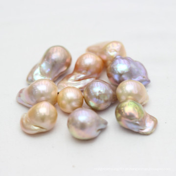 13-15mm Multi-Color Aaaa Grade Barouque Nucleated Pearl Beads Wholesale